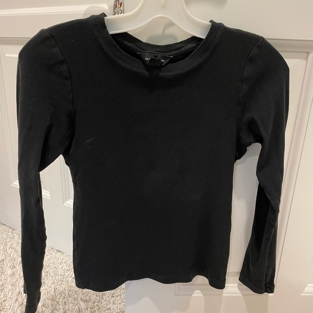 Club Monaco black long sleeve shirt